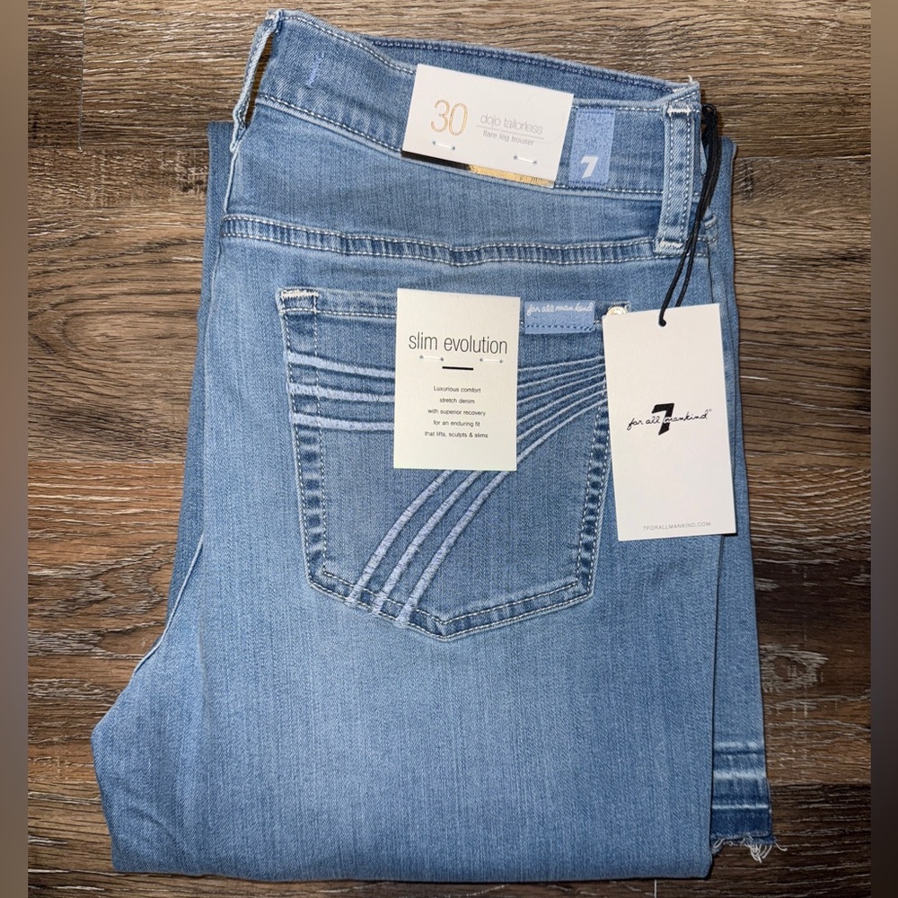NWT 7 For All Mankind Dojo Tailorless Jeans 7FAMK